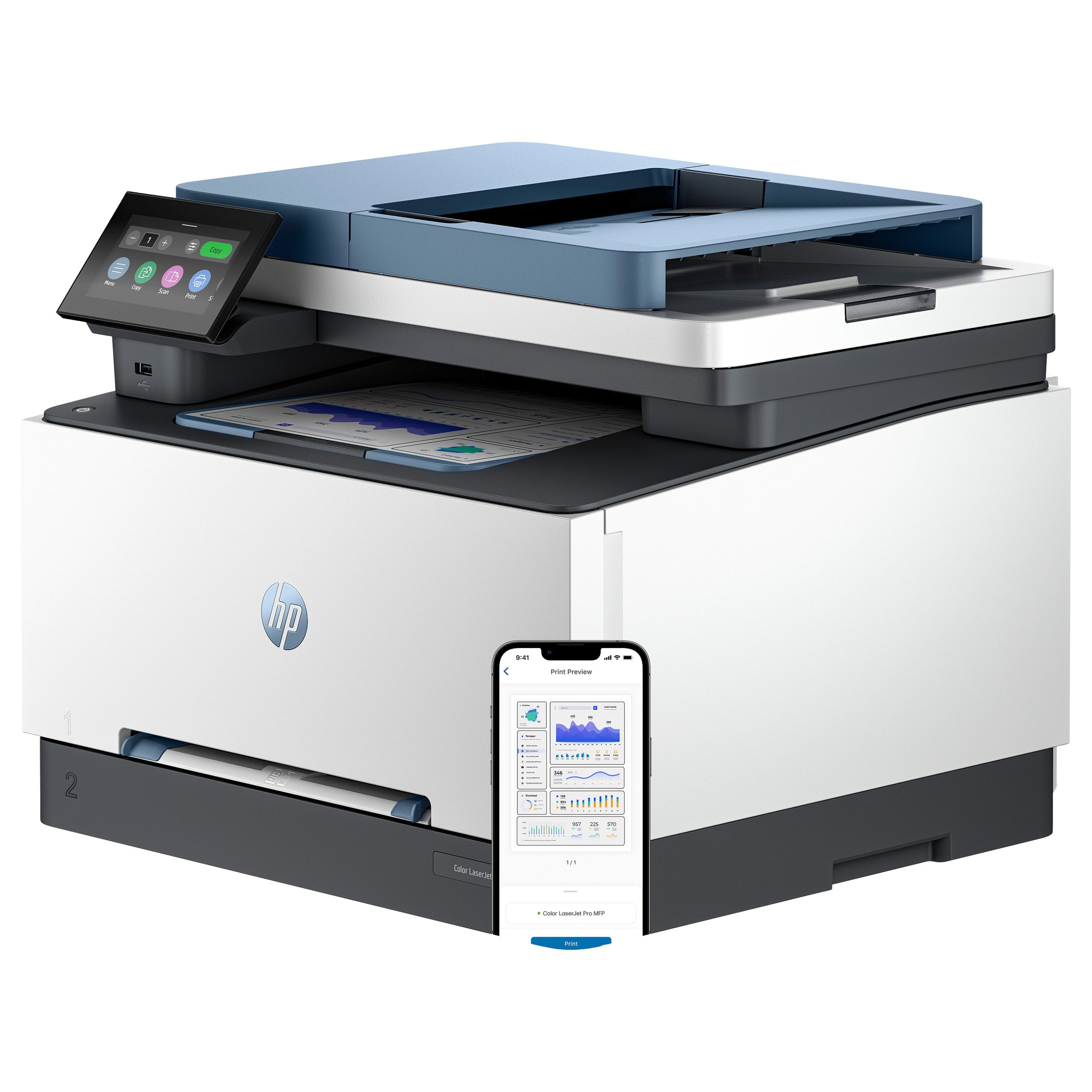 FL HP Color LaserJet PRO MFP 3302fdwg Farblaserdrucker 4in1 A4 LAN WLAN ADF Duplex