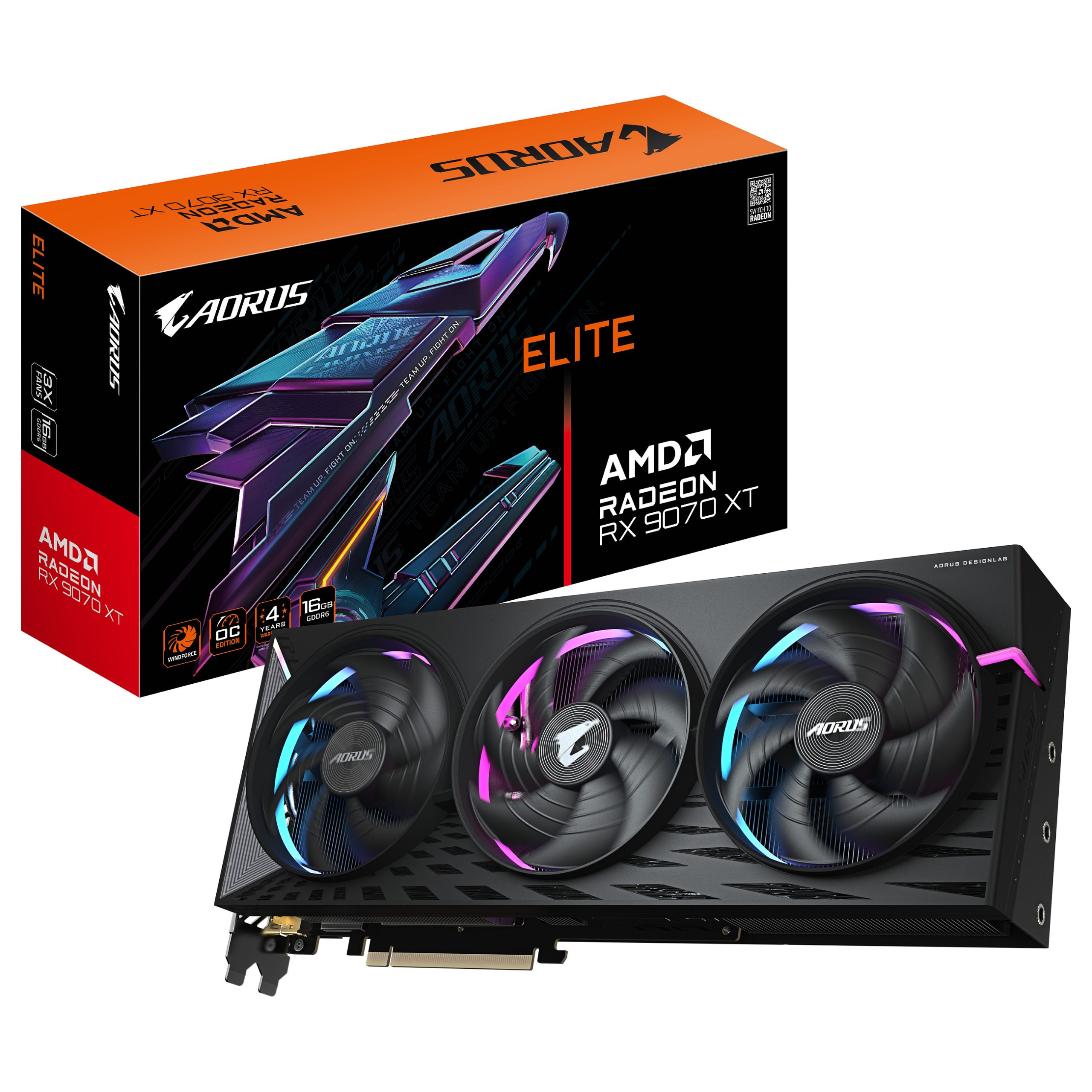 GIGABYTE AORUS Radeon RX 9070 XT ELITE 16G