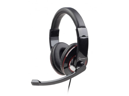 gembird Headset STEREO MHS 001 glänzend Klinke schwarz