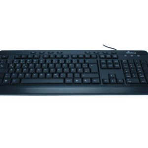 MediaRange Tastatur Multimedia Keyboard black 8 Sondertasten