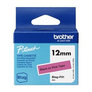 BROTHER 12MM BTAGP31 Ribbon Black