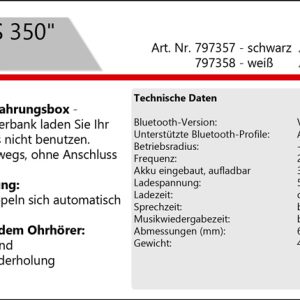 2GO Bluetooth Headset TWS 350 schwarz