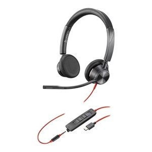 Poly Headset Blackwire 3325 Stereo USB-C + 3.5mm + USB C/A-A