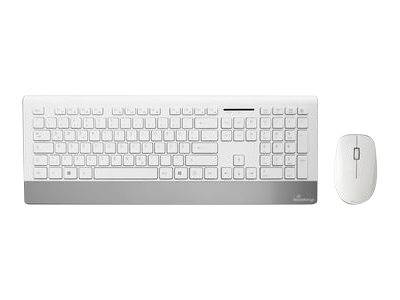 MediaRange Tastatur Highline wireless Set inkl. Maus weiss