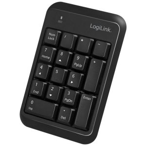 Logilink Keypad Bluetooth, mit 17 Tasten, V5.1, schwarz