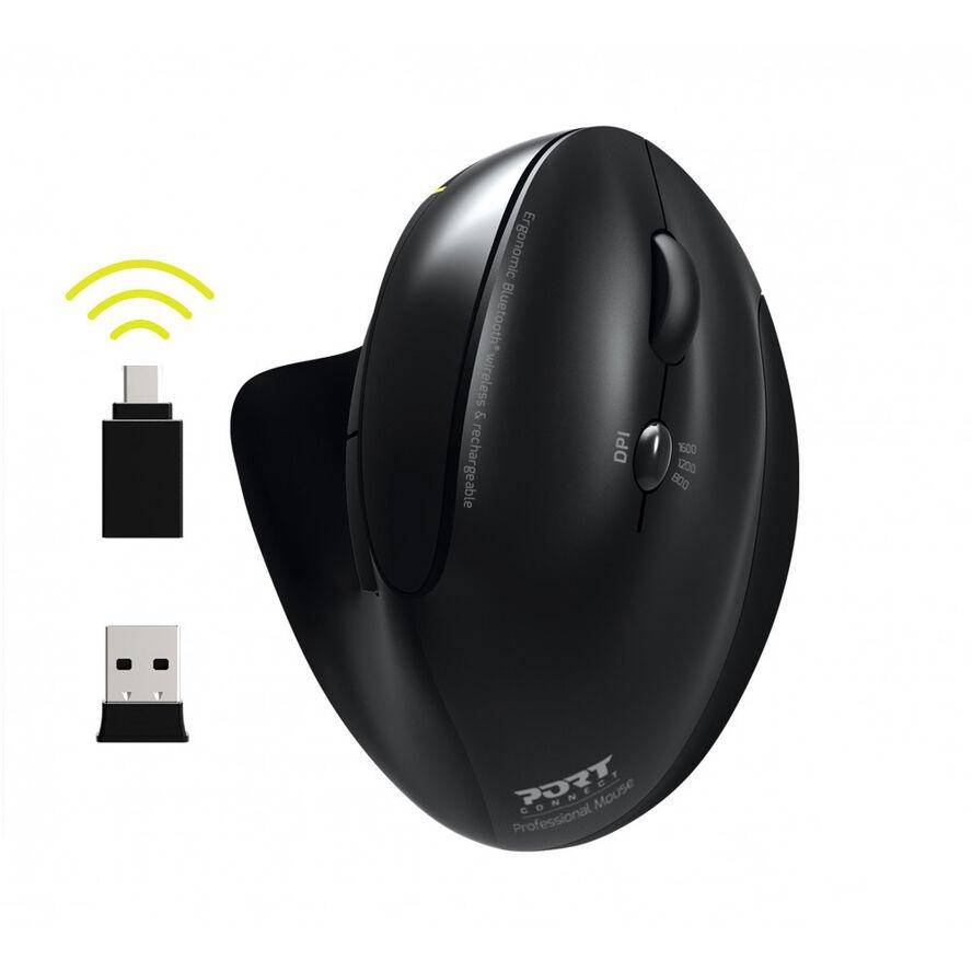 Port MOUSE ERGONOMIC RECHARGEABLE BLUETOOTH RIGHT HANDED