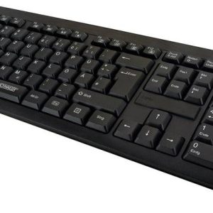 Schwaiger Tastatur kabellos USB 2.0A Schwarz