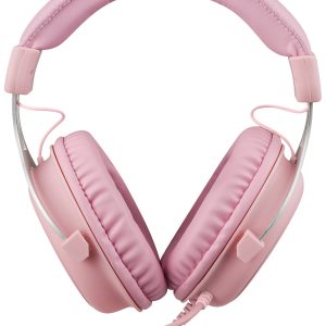 Deltaco Headset Gaming Stereo Klinke, LED, pink