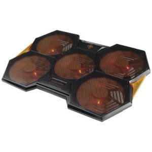 Deltaco Gaming Laptop Kühler 1000-1300 RPM schwarz/orange