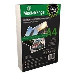 MediaRange Papier Inkjet matt A4 130g 100 Blatt