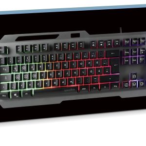 Speedlink Gaming Tastatur LUNERA, Metal Rainbow, schwarz retail